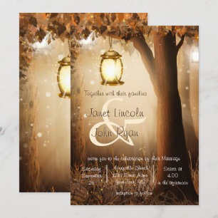 Convites Casamento de Árvore de outono russo