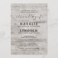 Casamento de Árvores de Madeira Rústica de Birch