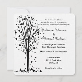 Convites Casamento de Árvores Românticas