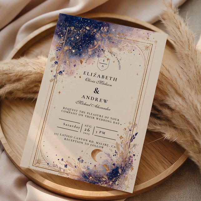 Convites Casamento de Astrologia Sombria (Criador carregado)
