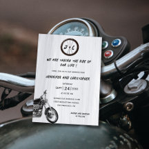 Casamento de Aventura de Motociclo Moderno Monogra