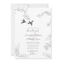 Casamento de aves e ramos Bonito do Jardim Floral