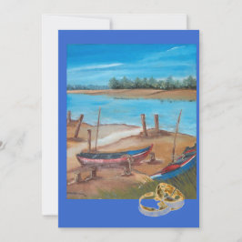 Convites casamento de barco