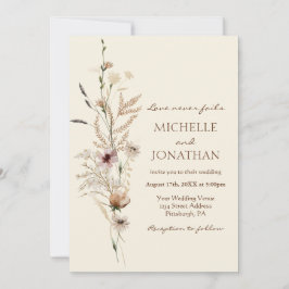 Convites Casamento de Bíblia Cristã Floral de Flor Moderno