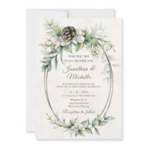 Casamento de Bíblia Cristã Floral de inverno