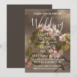Convites Casamento de Bird e Apple Blossoms