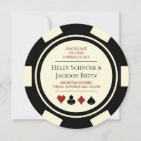 Casamento de Black Cream Vegas Salve A Data