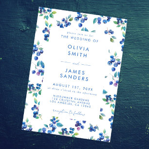 Convites Casamento de Blueberry