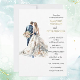 Convites Casamento de Blush Elegante