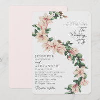 Casamento de Blush Elegante Magnolia Floral Eucaly