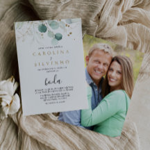 Casamento de Boda, Caligrafia, Eucalipto Verde Dou