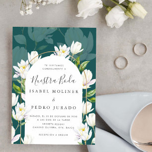 Convites Casamento de Boda, Nuestra Botânica Branca de Wate