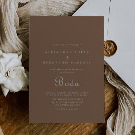 Convites Casamento de Boho Boda minimalista à noite
