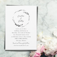 Casamento de Boho Boho preto branco Elegante