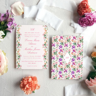 Convites Casamento de Boho Chic do Jardim Rustico de Aquare