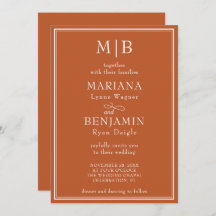 Casamento de Boho Terracotta, Minimalista da Front