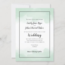 Casamento de Borda de Summery Mint Green