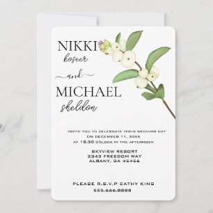 Convites Casamento de Buds Flores Brancas de Lotus Brancas