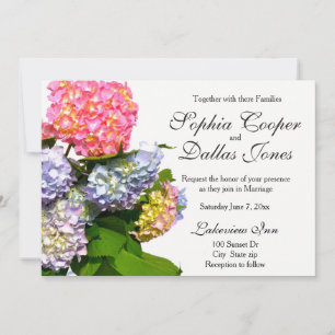 Convites Casamento de Buquê Hydrangea