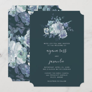 Convites Casamento de Buquês de Pequim Lush e Moody