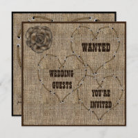 Casamento de Burlap em Country Hessian