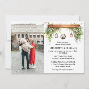 Convites Casamento de Cachorro com 2 Fotos Personalizadas