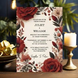 Convites Casamento de cada Rustic Fiesta Floral Rosa espanh