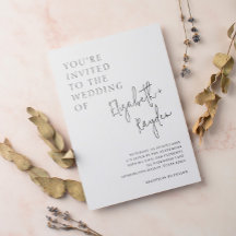 Casamento de Caligrafia Clássica Moderna