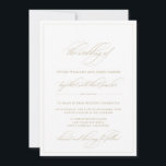 Convites Casamento de Caligrafia Clássica Simples Elegante<br><div class="desc">Mistura eterno refinada de tipografia e design minimalista, esse convite expele sofisticação e charme. Defina o tom perfeito para a sua celebração com um estilo que seja moderno e resistentemente clássico. Personalize-o com seus detalhes para criar um convite que reflita uma celebração de casamento verdadeiramente luxuosa. Parte da coleção de...</div>