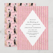 Casamento de Caligrafia, Dourado e Rosa, em Paris