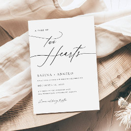 Convites Casamento de Caligrafia Manuscrita Luxury Elegante