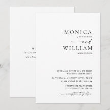 Casamento de Caligrafia Minimalista Elegante