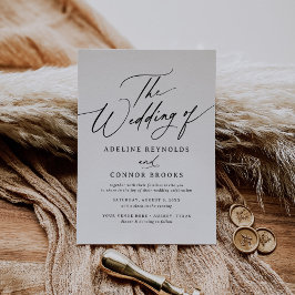 Convites Casamento de Caligrafia Moderna Elegante