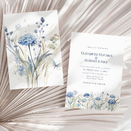 Convites Casamento de Campo de Flores Silvestres com Hortên