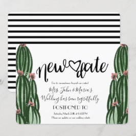 Convites Casamento de Cancelamento de Nova Data de Adiament