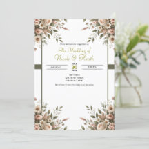 Casamento de Canto Floral Verde Oliva e Branco Ele