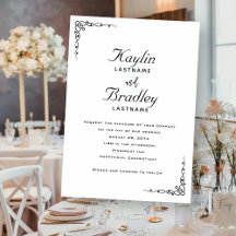 Casamento de cantos Minimalistas Brancos Incorpora