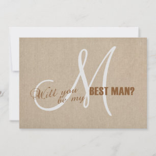 Convites Casamento De Canvas Rustic Linen Seja Meu Melhor H