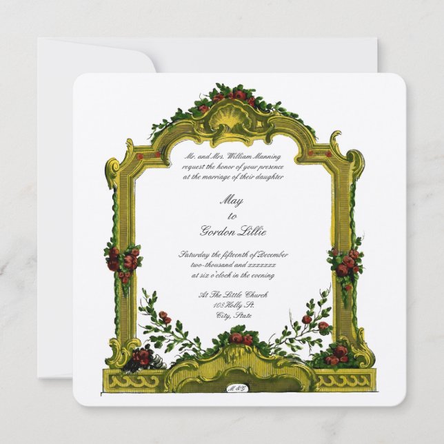 Convites Casamento de Cartuchos Florais Colores 1772 (Frente)