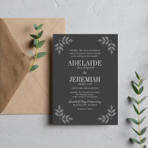 Casamento De Carvão Floral 6 Simplicidade Verdadei