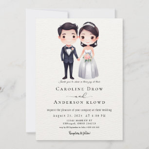Convites Casamento de Casal de Anime