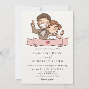 Convites Casamento de Casal de Anime