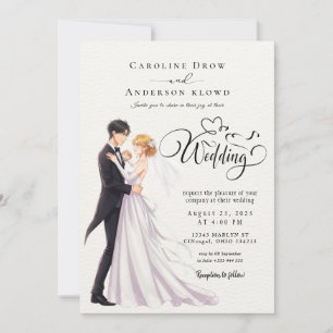 Convites Casamento de Casal de Anime