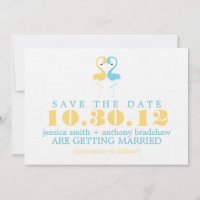 Casamento de Casal de Flamingo Save the Date