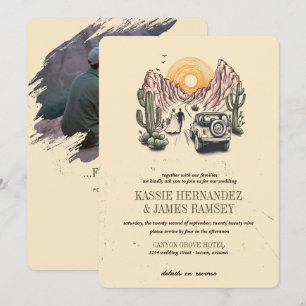 Convites Casamento de Casal fora do canyon