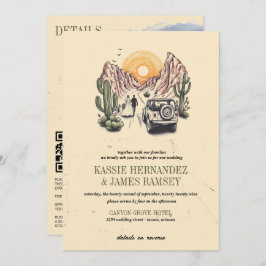 Convites Casamento de Casal fora do canyon