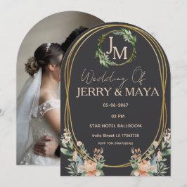 Convites Casamento de Casal Romântico Personalizado 