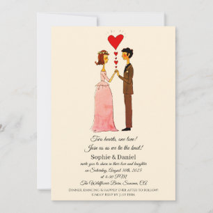 Convites Casamento de Casal Whimsical