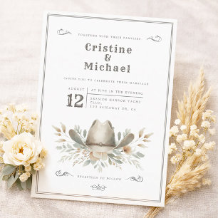 Convites Casamento de chapéu Russo Cowboy
