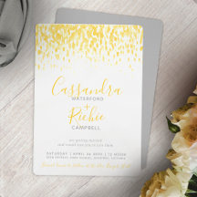 Casamento de cinzas amarelas ensolaradas em cascat